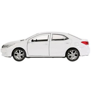 COROLLA-WT Машина металл TOYOTA COROLLA, длина 12см, открыв. двери, инерц, белый, в кор. Технопарк в кор.2*36шт