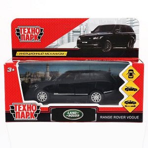 VOGUE-BK Машина металл "RANGE ROVER VOGUE" 12см, открыв. двери, инерц, ЧЕРНЫЙ, в кор. Технопарк в кор.2*36шт