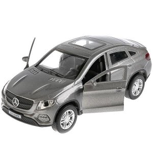 GLE-COUPE-GY Машина металл MERCEDES-BENZ GLE COUPE длин 12 см, двери, багажн, серый, кор. Технопарк в кор.2*36шт