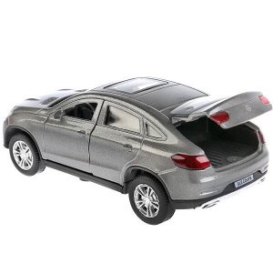 GLE-COUPE-GY Машина металл MERCEDES-BENZ GLE COUPE длин 12 см, двери, багажн, серый, кор. Технопарк в кор.2*36шт