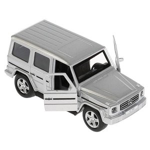 G-СLASS-SL Машина металл MERCEDES-BENZ G-CLASS 12 см, двери, багаж, серебристый, кор. Технопарк в кор.2*36шт