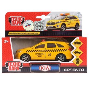 SB-17-75-KS-T-WB ТМ ТЕХНОПАРК. МАШИНА МЕТАЛЛ. KIA SORENTO PRIME ТАКСИ 12СМ, ОТКРЫВ. ДВЕРИ, ИНЕРЦ. В КОР. в кор.2*24шт