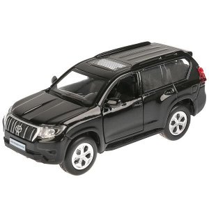 PRADO-BK-SL Машина металл свет-звук "TOYOTA PRADO"12см, откр. двери, инерц.,черный в кор. Технопарк в кор.2*36шт