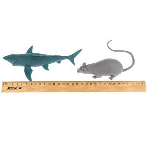 A113-DB (360) Игрушка пластизоль тянучка акула,жук,лягушка,крыса, 10см в дисплее "Играем вместе" уп-36шт в кор10уп