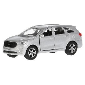 SB-17-75-KS-N(SL)-WB Машина металл KIA Sorento Prime серебристый 12 см, откр.дв., багаж., инерц. Технопарк в кор.2*24шт