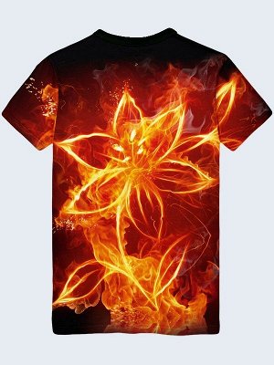 3D футболка Fire flower