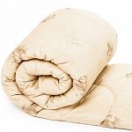 Одеяло ВЕРБЛЮЖЬЯ ШЕРСТЬ 300 гр.  Стандарт  2,0 спальное, в 100% полиэстере