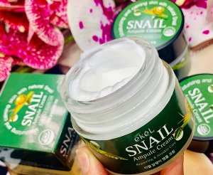 Ekel Snail Ampoule Cream Ампульный крем для лица с муцином улитки