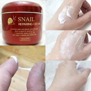 Jigott Snail Repairing Cream Восстанавливающий крем с экстрактом улитки