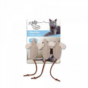 All For Paws Игрушка д/кош Comfort Мышки бежевые с кош.мятой набор 3шт (1/1)