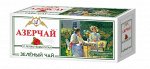 Чай зеленый 25пак Азерчай с лепестками роз с конв. 1/24