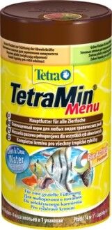 TetraMenu корм для всех видов рыб "4 вида" мелких хлопьев 250 мл
