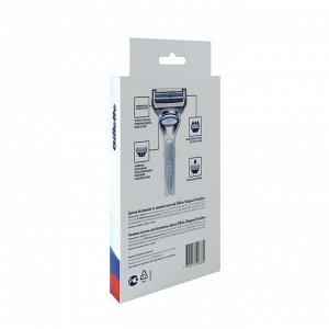 Бритва GILLETTE SKINGUARD Sensitive с 1 сменной кассетой+GIL SKINGUARD Sensit Сменные кассеты для бритья 3шт
