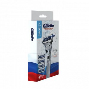 Бритва GILLETTE SKINGUARD Sensitive с 1 сменной кассетой+GIL SKINGUARD Sensit Сменные кассеты для бритья 3шт