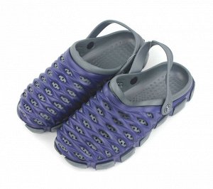 Обувь летняя мужская кроксы 702 синяя 40-45