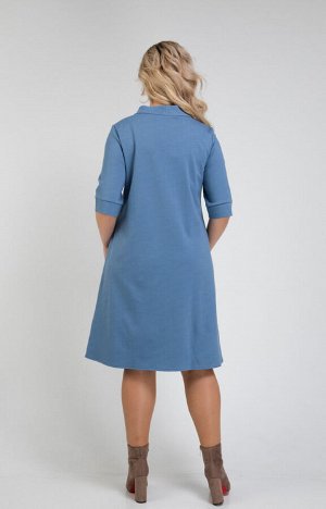 Платье 320/3 серо-голубой
