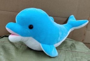 Мягкая игрушка Дельфин (розовый,  голубой), 40см