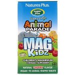 Nature&#039;s Plus, Animal Parade, MagKidz, магний для детей, натуральный вишневый вкус, 90 таблеток в форме животных