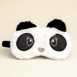 Маска для сна "Panda happy", white