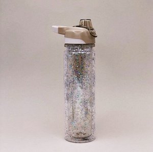 Спортивная бутылка "Sequins", brown (520ml)