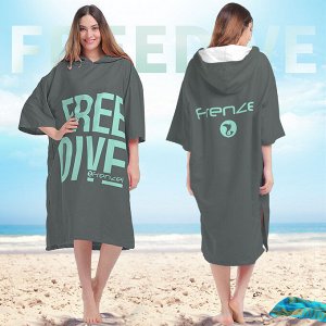 Пляжное полотенце-халат