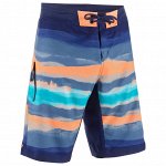 Шорты мужские длинные SURF 500 PAINTBLOCK OLAIAN