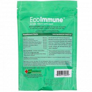 Vet Organics, EcoImmune, натуральная здоровая добавка, формула для поддержки и улучшения иммунитета, для собак и кошек, 113 г (4