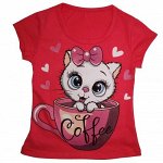 Футболка Coffee Коралловый
