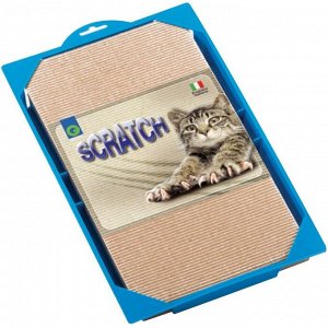 Гофрокогтеточка GEORPLAST SCRATCH для кошек, 37 x 23 x 3.5 см, микс