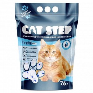 Наполнитель силикагелевый CAT STEP Crystal Blue, 7,6 л