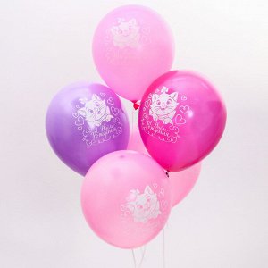 Disney Воздушные шары «С Днем Рождения», Коты Аристократы, 5 шт., 12&quot;