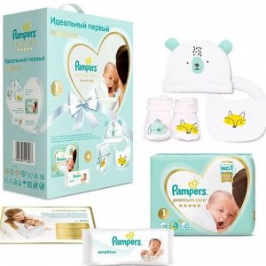 Подарочный набор PAMPERS Подгузники Premium Care Newborn (2-5кг)