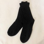 Мужские носки из бамбукового волокна, белые ромбы