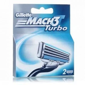 GILLETTE  MACH3 TURBO кассета  2 шт