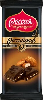 РОССИЙСКИЙ Шокол Темн с Минд 20х90г