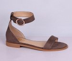 L0004-01-18А коричневый (Т/Иск.кожа) Туфли летние открытые женские