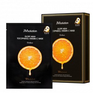 JMsolution Glory Aqua Tocopherol Vitamin C. Маска с витамином Е и С 1шт(30мл)