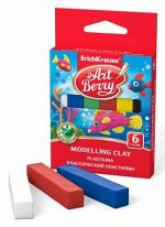 ПЛАСТИЛИН  6ЦВ ARTBERRY  90Г С АЛОЭ ВЕРА