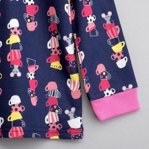 Детская пижама Moira Цвет: Тёмно-Синий, Розовый. Производитель: MINAKU