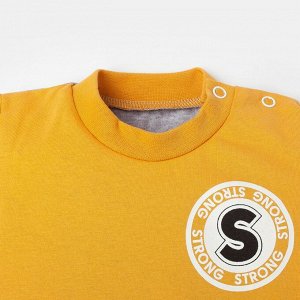 Детская футболка Strong Цвет: Серый, Жёлтый. Производитель: Крошка Я