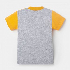 Детская футболка Strong Цвет: Серый, Жёлтый. Производитель: Крошка Я