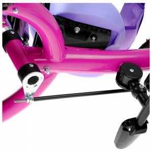 Велосипед трёхколёсный «Лучик Vivat 1», надувные колёса 10"/8", цвет фиолетовый