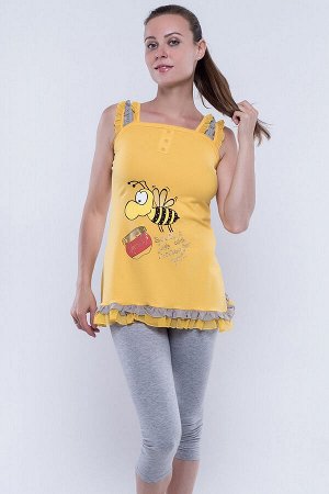 Пижама Korah Цвет: Жёлтый, Серый. Производитель: Cascatto