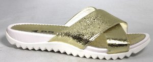 Шлепки Страна производитель: Турция
Полнота обуви: Тип «F» или «Fx»
Вид обуви: Шлепанцы
Материал верха: Натуральная кожа
Материал подкладки: Натуральная кожа
Стиль: Повседневный
Цвет: Золотистый
Каблу