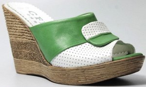 Шлепки Страна производитель: Турция
Вид обуви: Мюли
Полнота обуви: Тип «F» или «Fx»
Материал верха: Натуральная кожа
Материал подкладки: Натуральная кожа
Стиль: Городской
Цвет: белый+зеленый
Каблук/По