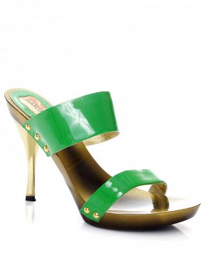 Шлепки Страна производитель: Китай
Размер женской обуви x: 35
Полнота обуви: Тип «F» или «Fx»
Материал верха: Лаковая кожа натуральная
Стиль: Городской
Цвет: Зелёный
Каблук/Подошва: Каблук
Фасон каблу