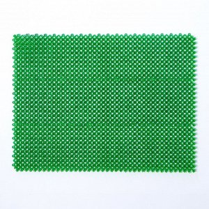 Покрытие ковровое щетинистое без основы «Травка», 40?53 см, цвет зелёный