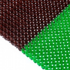Покрытие ковровое щетинистое без основы «Травка», 40?53 см, цвет зелёный
