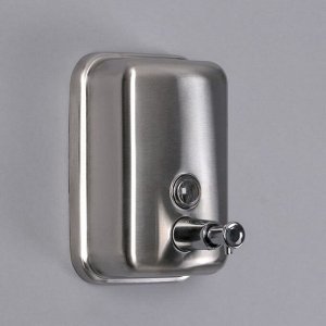 Диспенсер для антисептика/жидкого мыла «Практик», 500 мл, нержавеющая сталь