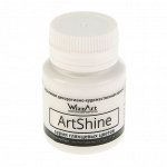 Краска акриловая Shine, 20 мл, WizzArt, белый глянцевый